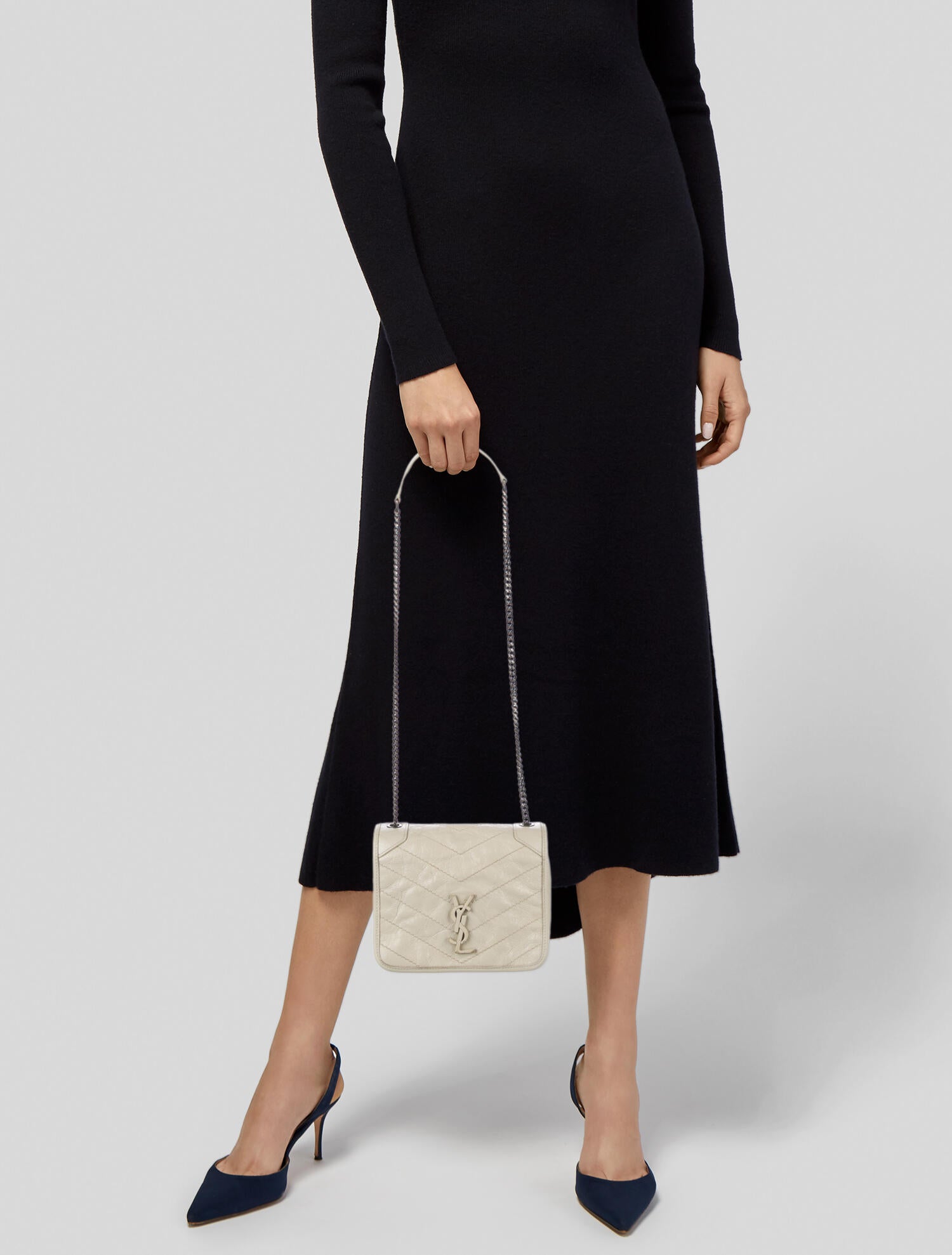 Saint Laurent Mini Niki Crossbody Bag White Crossbody Bags, Handbags