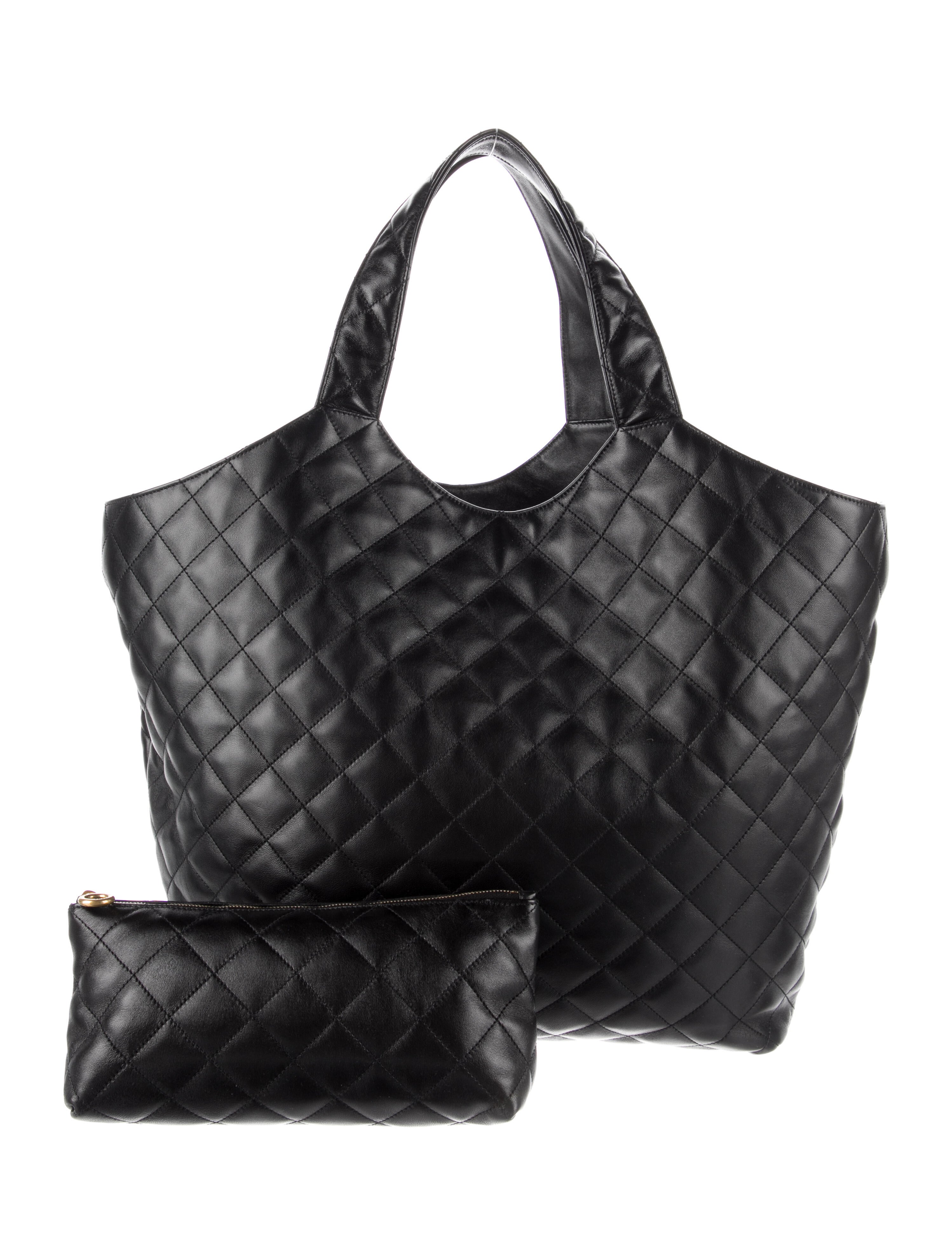 Saint Laurent 2022 Quilted Monogram Icare Maxi Shopping Tote