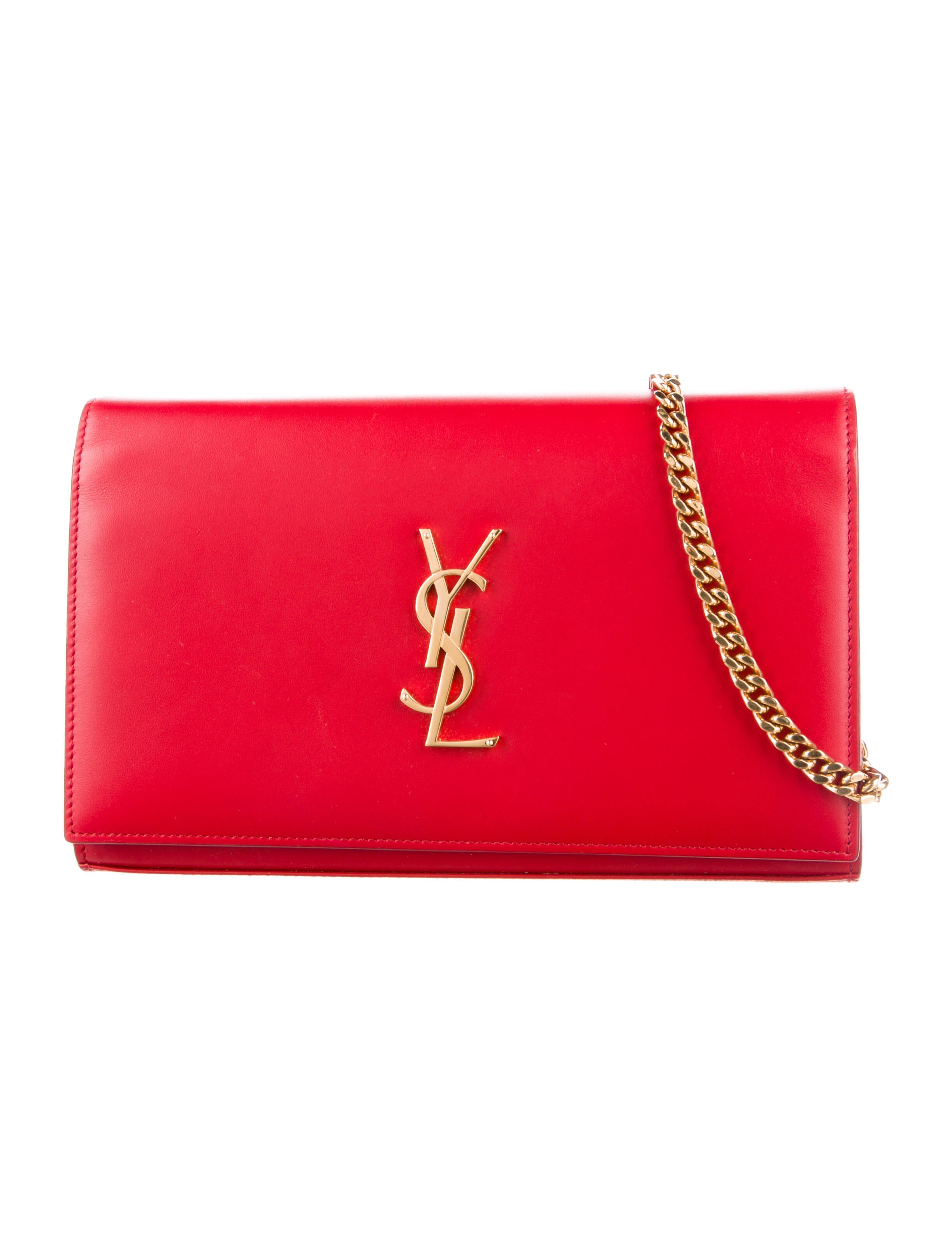Saint Laurent Medium Classic Kate Monogram Bag Red Shoulder Bags