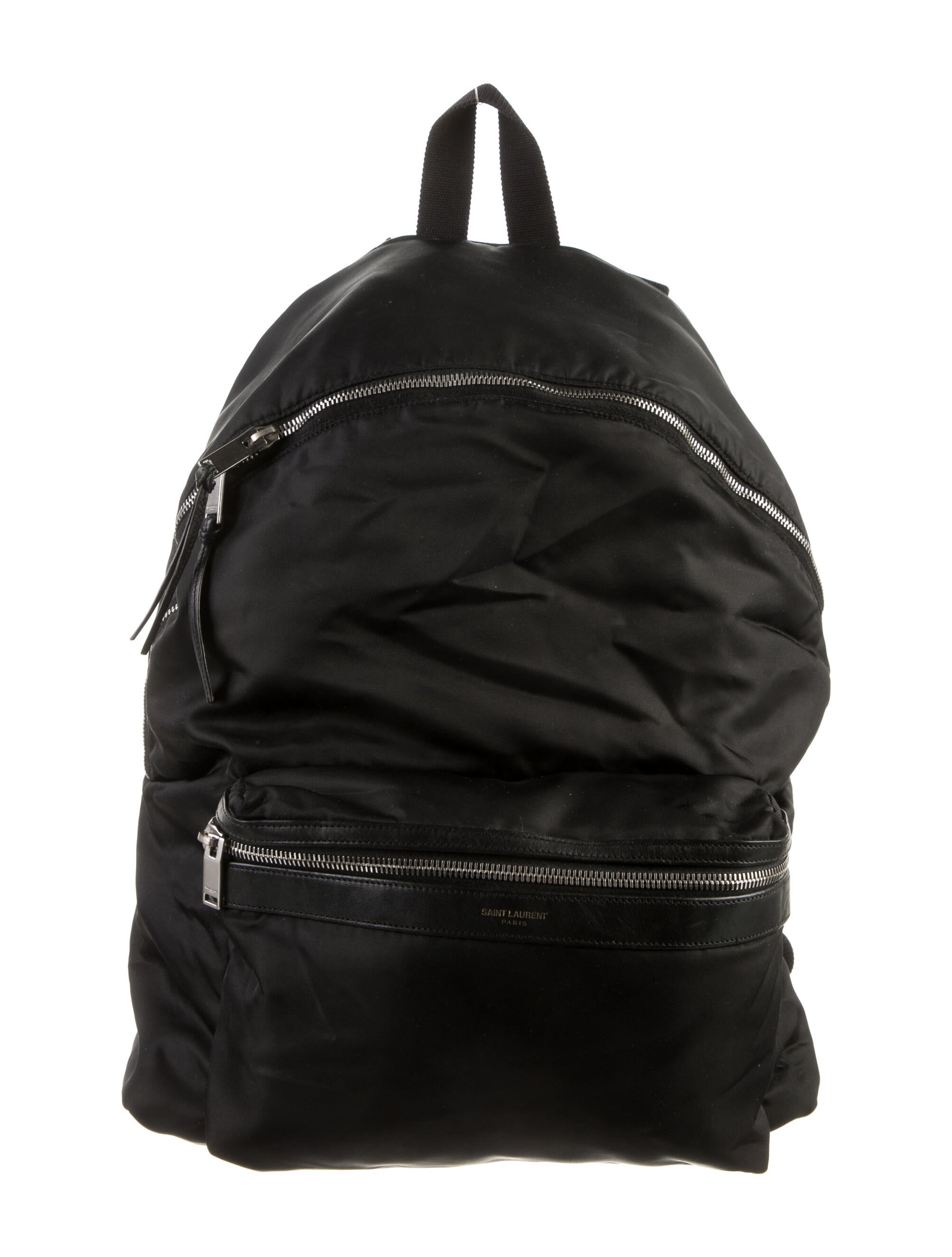 Saint Laurent Nylon Classic Hunting Backpack Black Backpacks, Bags