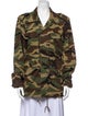 Saint Laurent Camouflage Print Utility Jacket