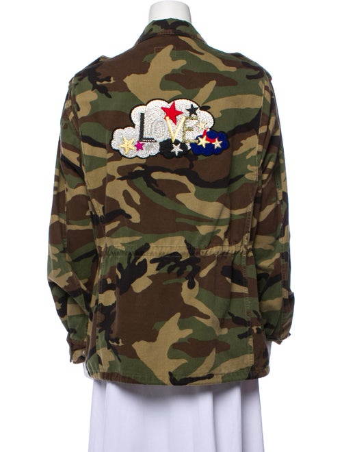 Saint Laurent Camouflage Print Utility Jacket