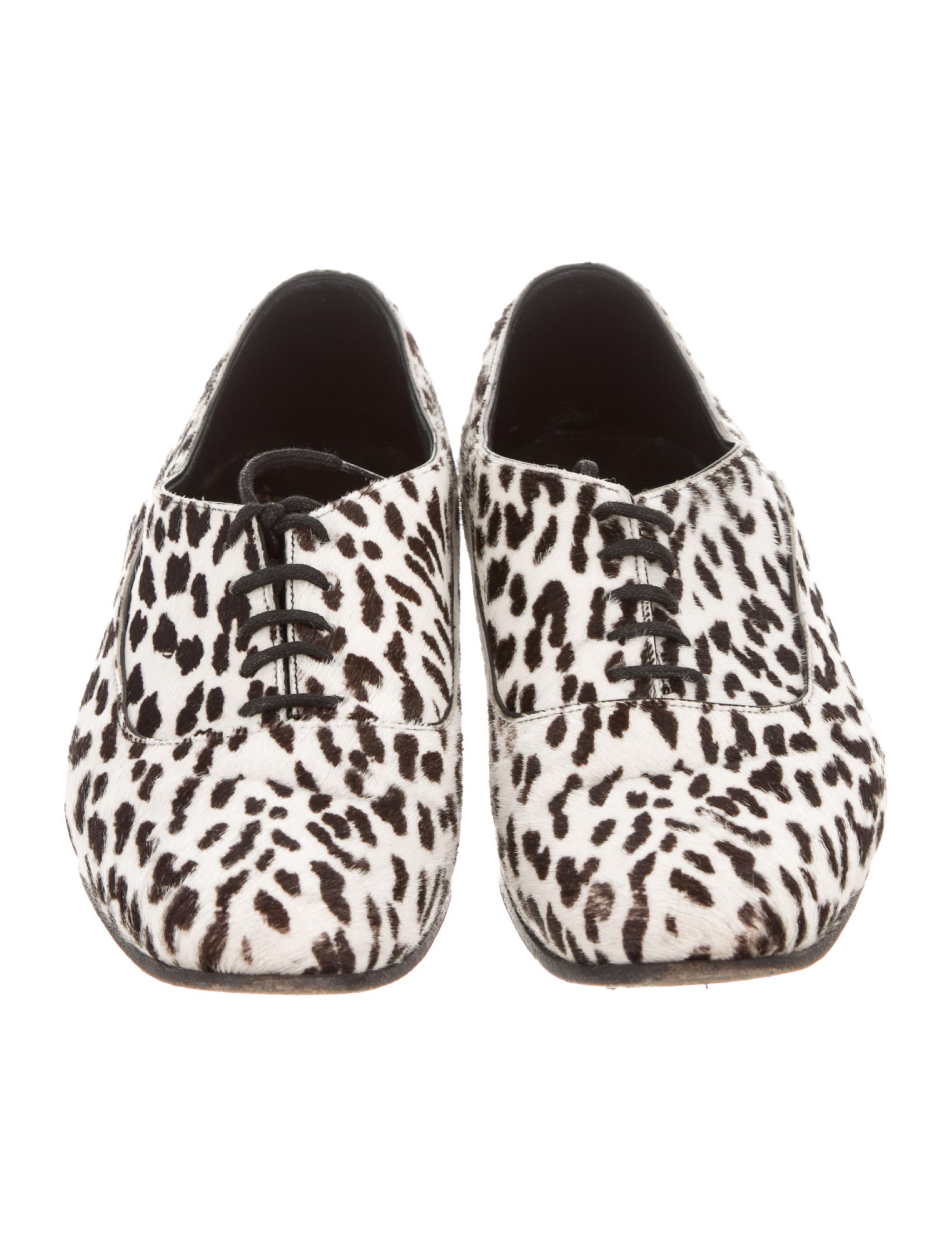 Saint Laurent Baby Cat Ponyhair Oxfords Shoes SNT22838 The RealReal