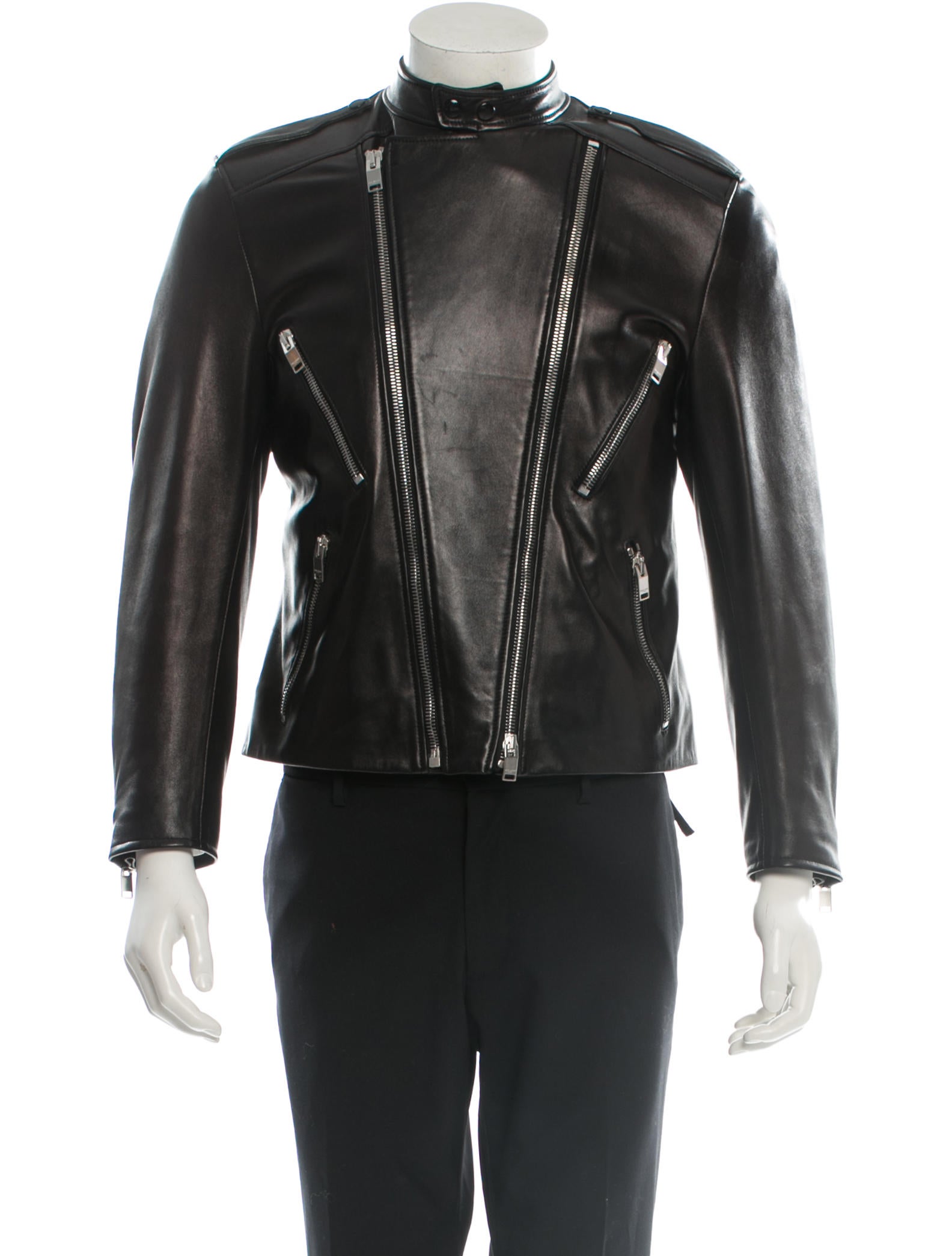 Saint Laurent Leather Biker Jacket - Clothing - SNT22846 | The RealReal