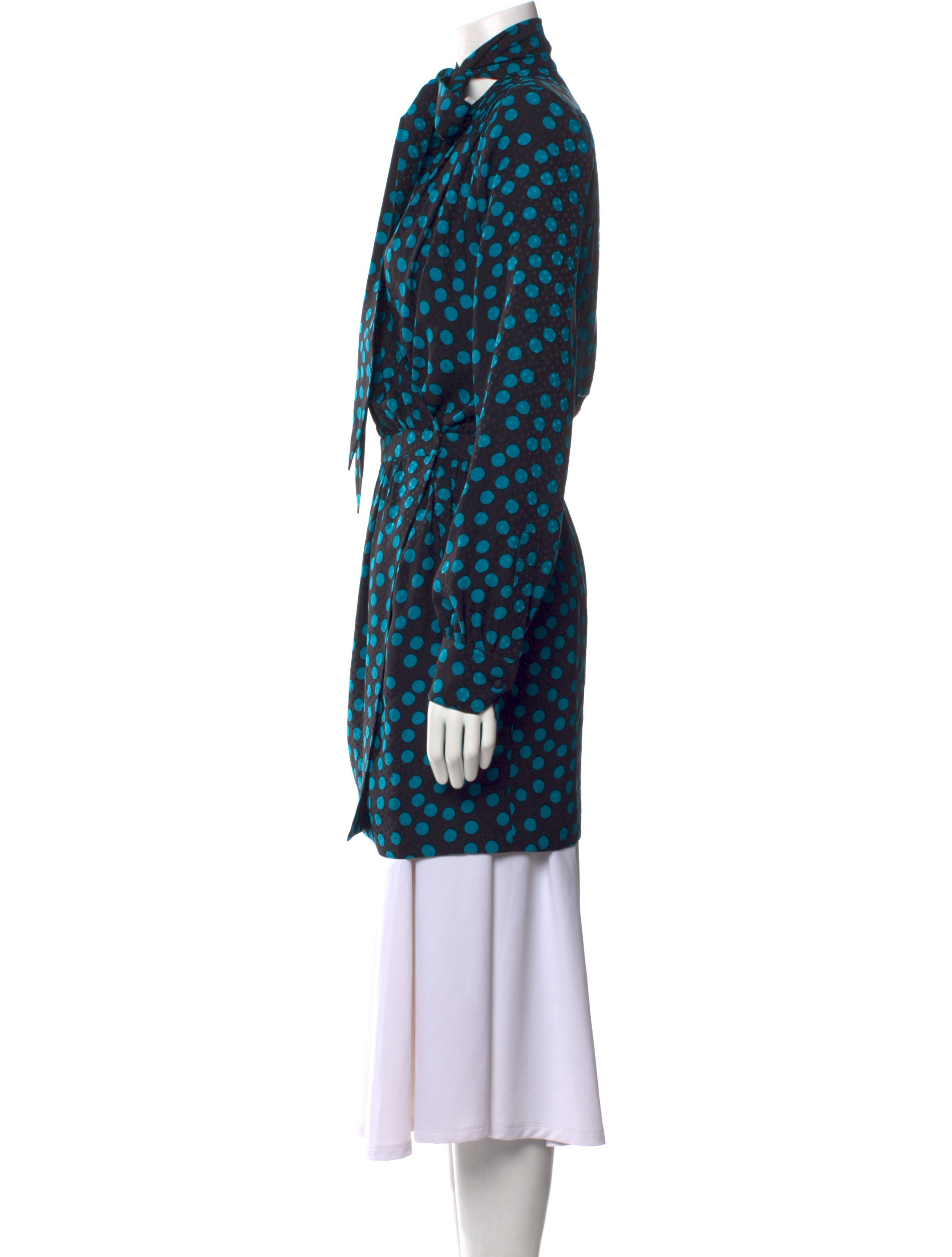 Saint Laurent Silk Mini Dress w/ Tags