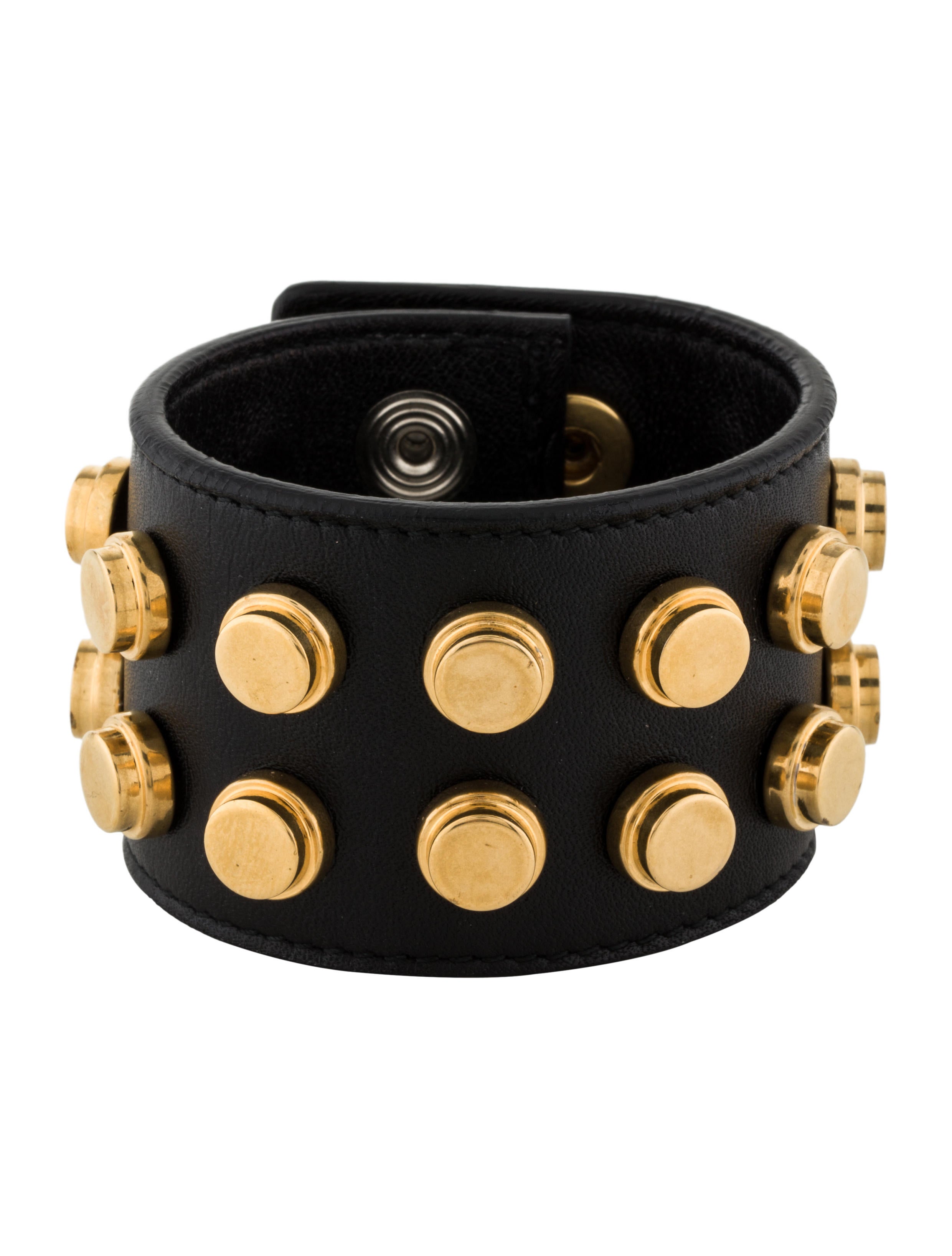 Saint Lau Leather Studded Bracelet Bracelets Snt26461 The Leather Studded Bracelet