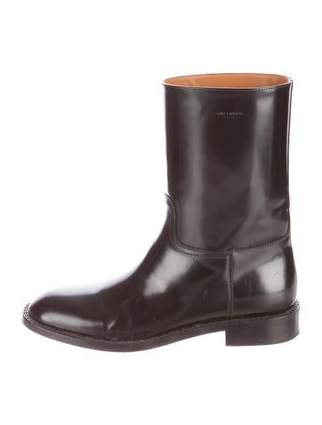 Saint Laurent Cavaliere Tube Ankle Boots