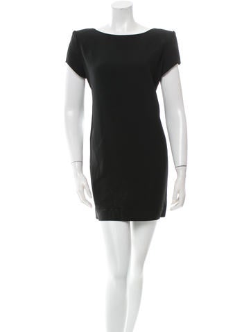 Saint Laurent Cap Sleeve Shift Dress