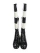 Saint Laurent Patent Leather Striped Rain Boots