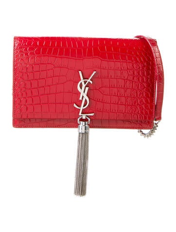 Saint Laurent Crossbody Bags Monogram Kate Tassel Wallet on Chain