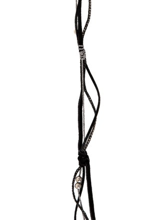 Saint Laurent Suede Multistrand Western-style Scarf Necklace