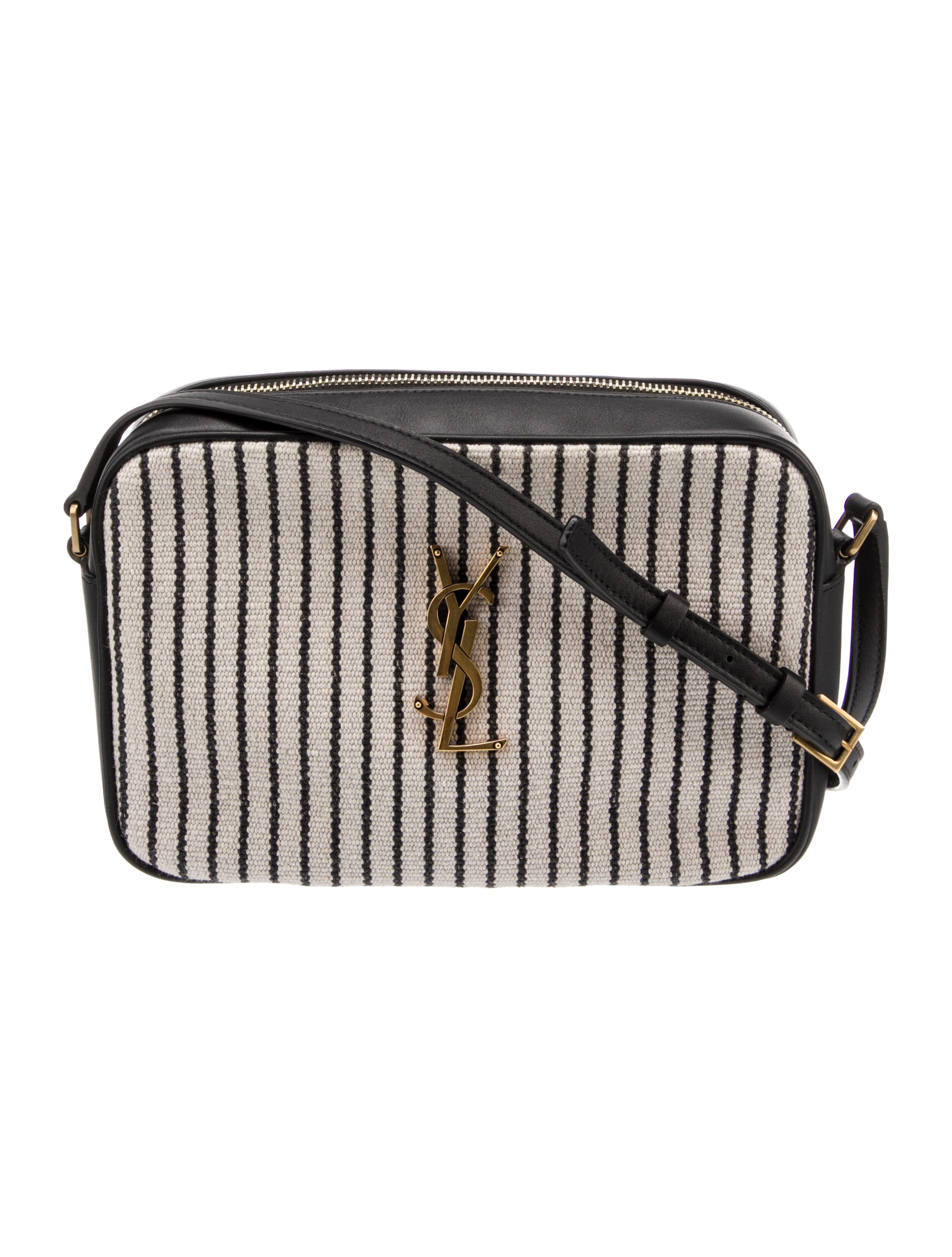 Saint Laurent 2022 Monogram Canvas Lou Camera Bag Black Crossbody Bags, Handbags SNT278332