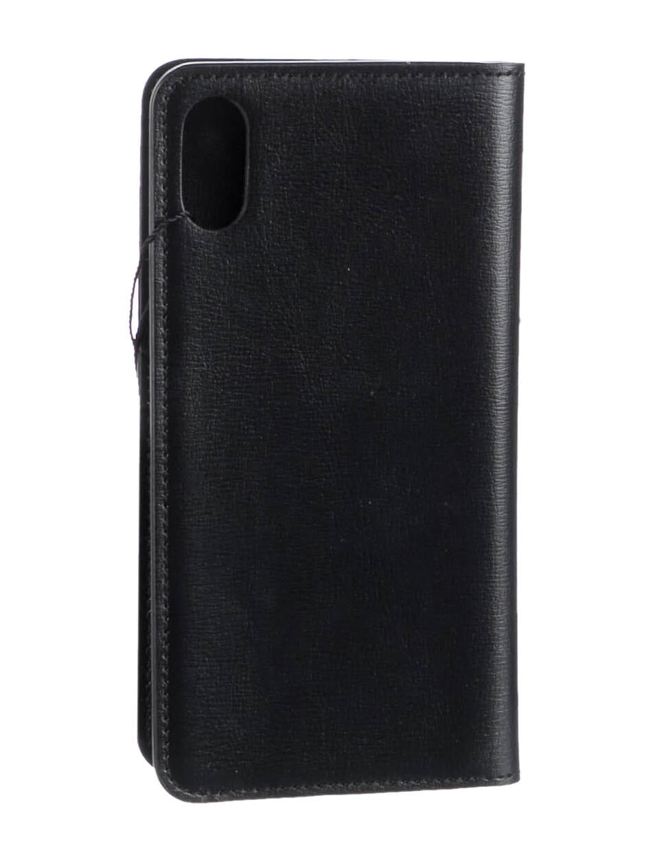 Saint Laurent Leather Flap Phone Case Black Phone Cases, Technology SNT278651 The RealReal