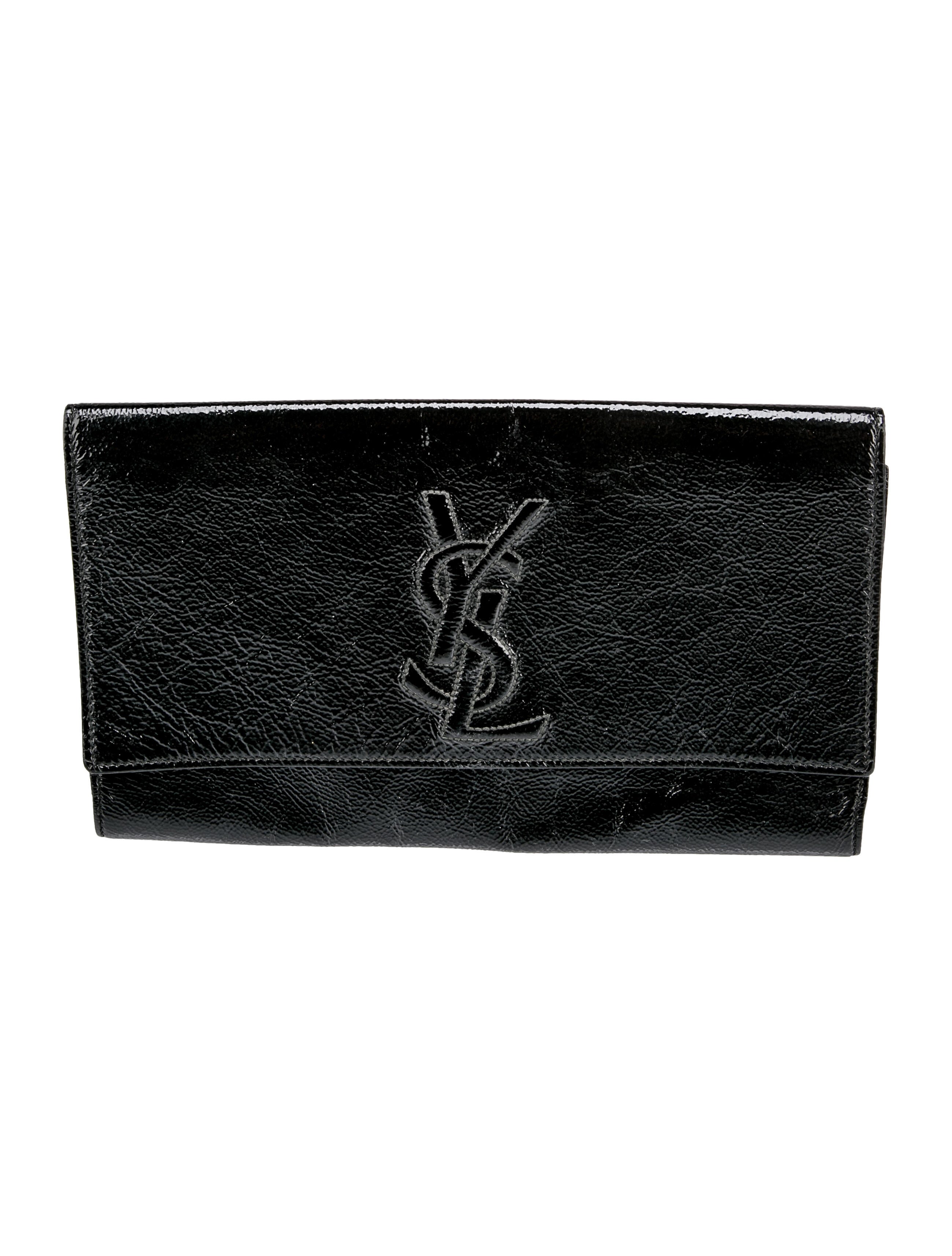 Saint Laurent 2021 Snakeskin Clutch - Black Clutches, Handbags ...