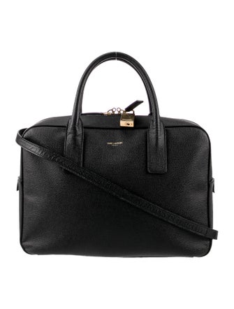 Saint Laurent Medium Grain de Poudre Museum Briefcase