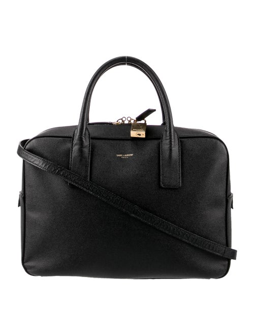 Saint Laurent Medium Grain de Poudre Museum Briefcase