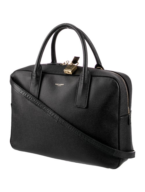 Saint Laurent Medium Grain de Poudre Museum Briefcase