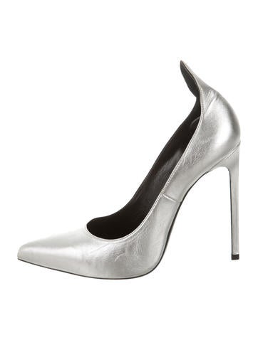 Saint Laurent Leather Thorn Pumps