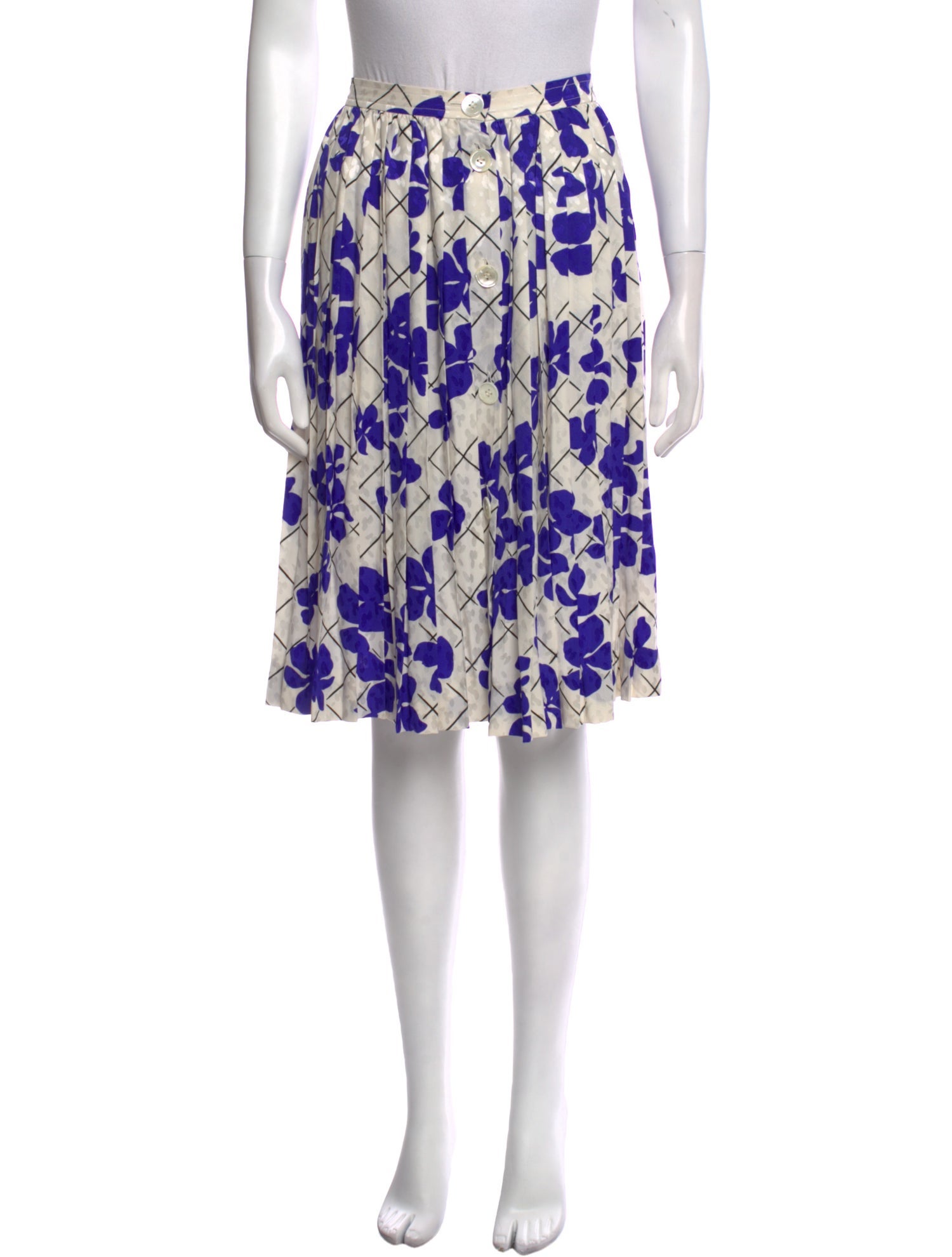 Yves Saint Laurent Rive Gauche Vintage Knee-Length Skirt