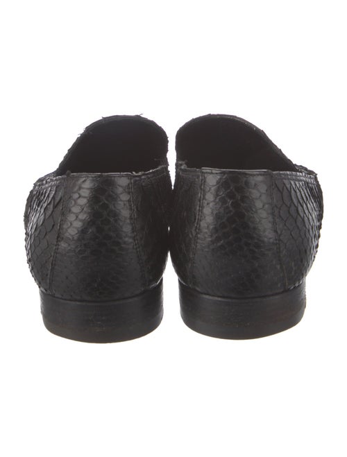 Yves Saint Laurent Python Leather Python Dress Loafers