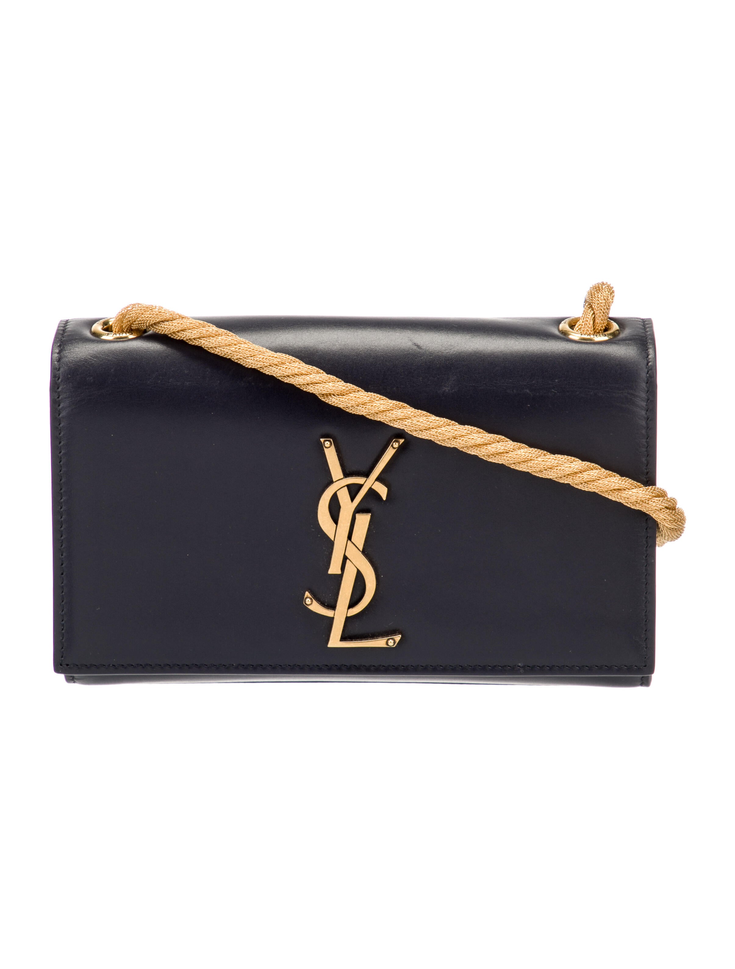 Saint Laurent 2023 Monogram Kate Shoulder Bag Blue Shoulder Bags, Handbags SNT293878 The