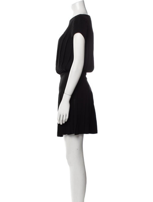 Saint Laurent Bateau Neckline Mini Dress