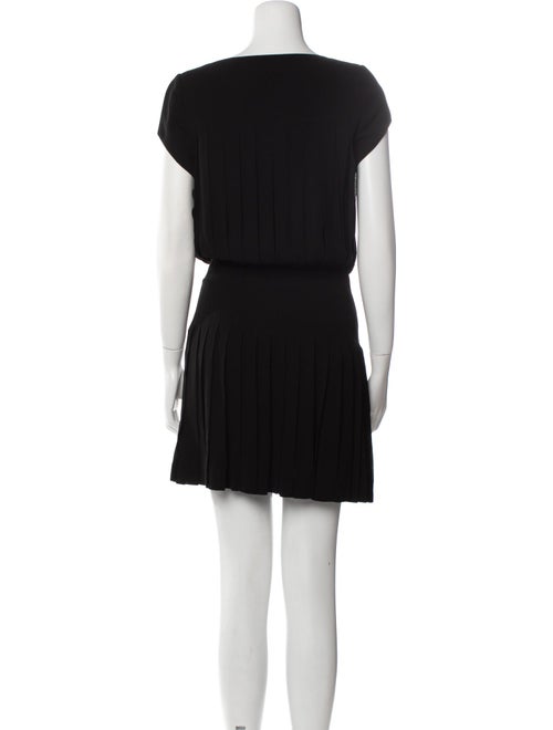 Saint Laurent Bateau Neckline Mini Dress