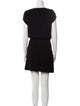 Saint Laurent Bateau Neckline Mini Dress
