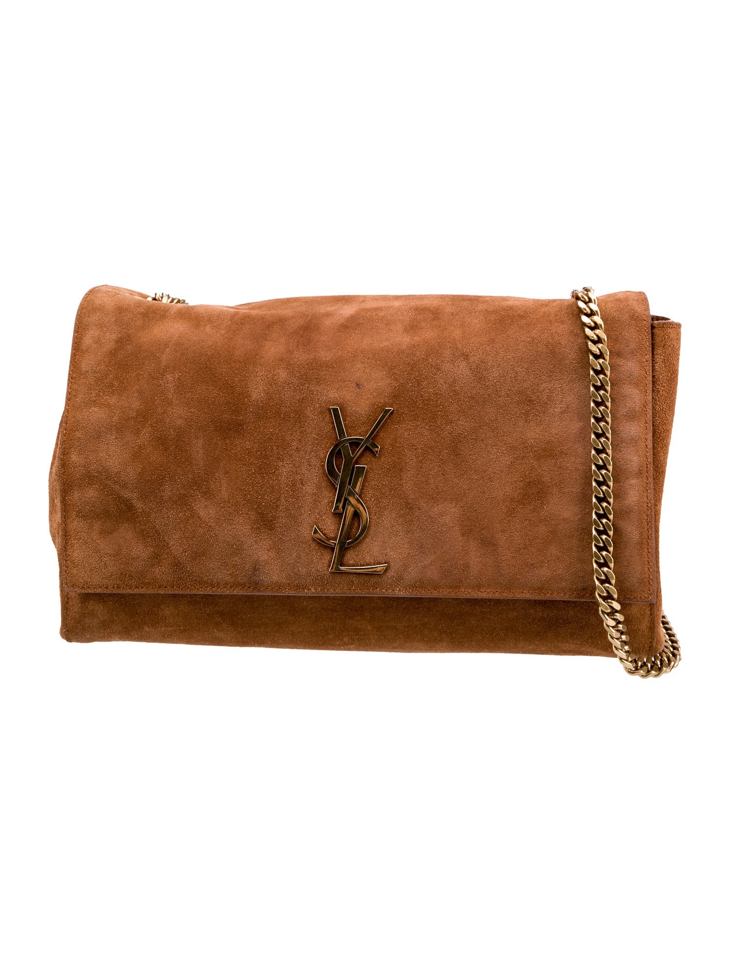 Saint Laurent Suede Medium Reversible Kate Shoulder Bag
