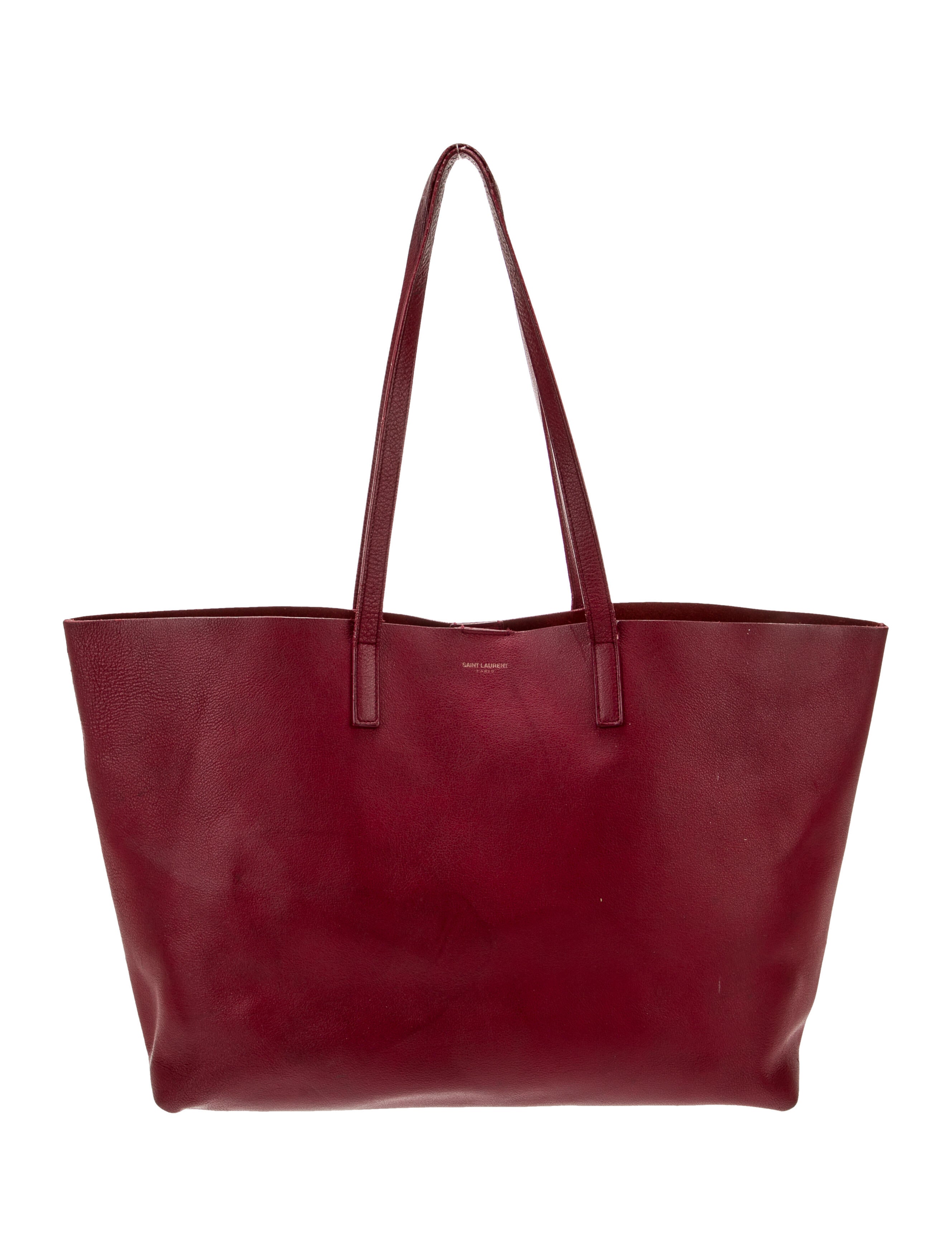 Saint Laurent E/W Shopping Tote Red Totes, Handbags SNT302151 The RealReal