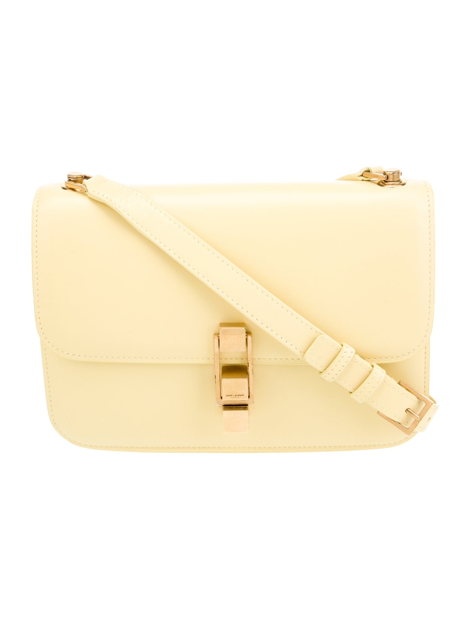 Saint Laurent Le Carre Shoulder Bag Yellow Crossbody Bags, Handbags
