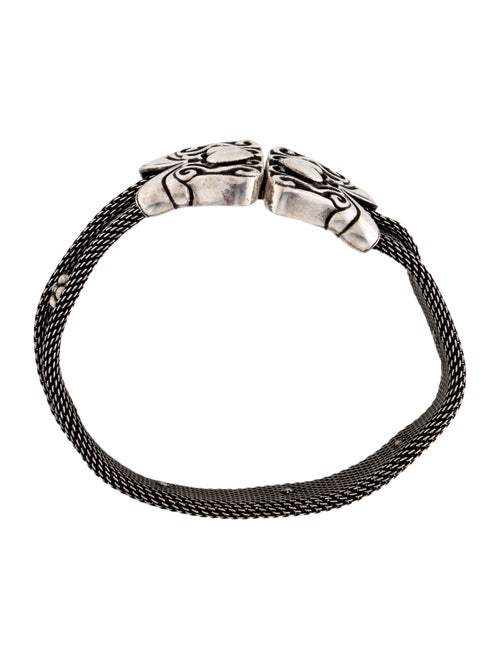 Saint Laurent Mesh Heart Motif Bracelet