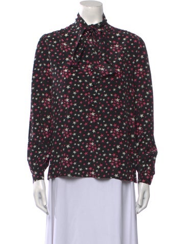Saint Laurent Tops 2016 Silk Blouse Us6, Fr38 | M