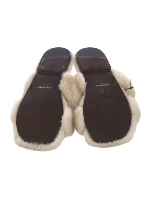 Saint Laurent Mink Slides