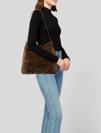 Saint Laurent Suzanne Suede Chain Hobo w/ Pouch