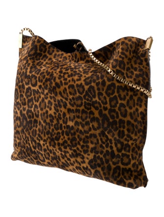 Saint Laurent Suzanne Suede Chain Hobo w/ Pouch
