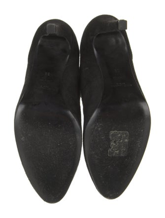 Saint Laurent Suede Chain-Link Accents Boots