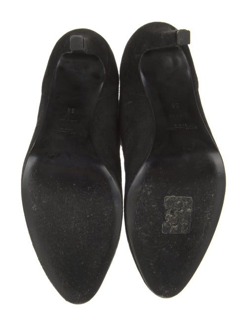 Saint Laurent Suede Chain-Link Accents Boots