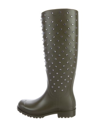 Saint Laurent Embellished Rain Boots