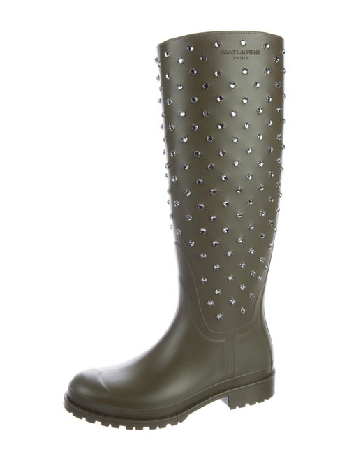 Saint Laurent Embellished Rain Boots