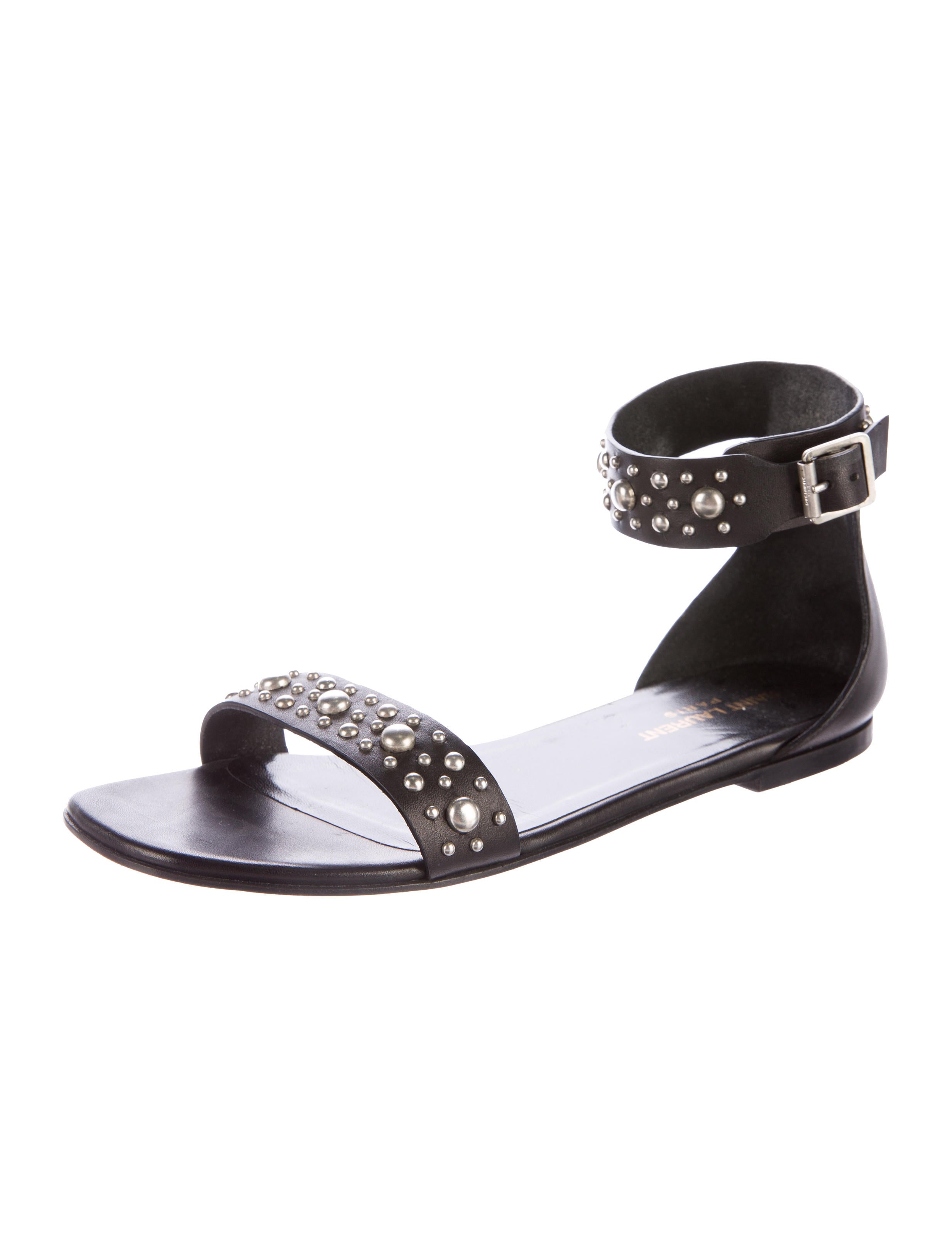 studded leather sandals laurent studded leather sandals shoes snt32066 studded leather sandals laurent studded leather sandals shoes snt32066