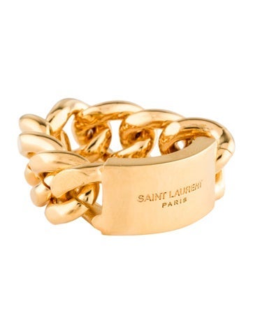 Saint Laurent Band Bague Chaine Ring 10
