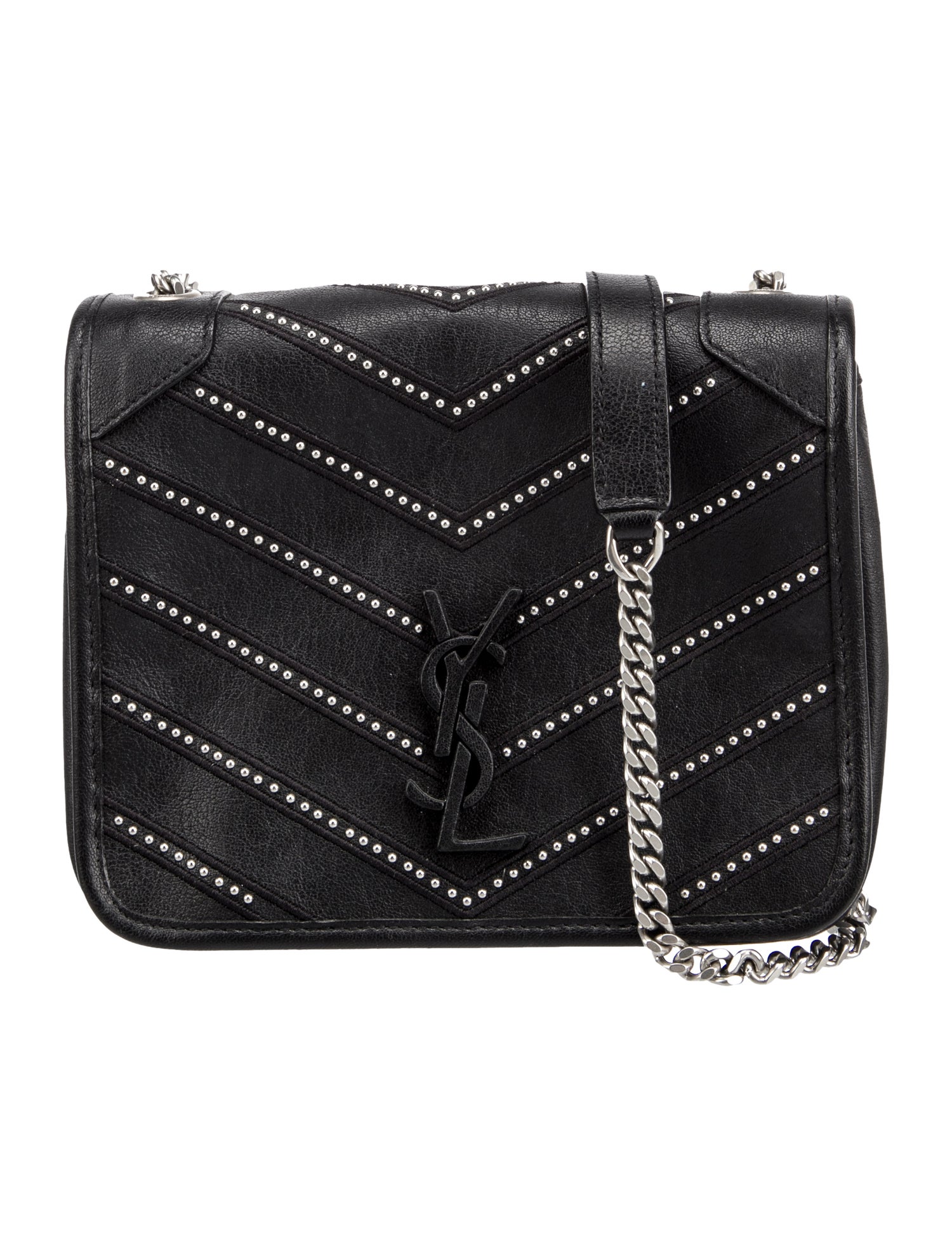 Saint Laurent Small Niki Wallet On Chain Black Crossbody Bags