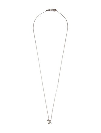 Saint Laurent Cassandre Twist Pendant Necklace