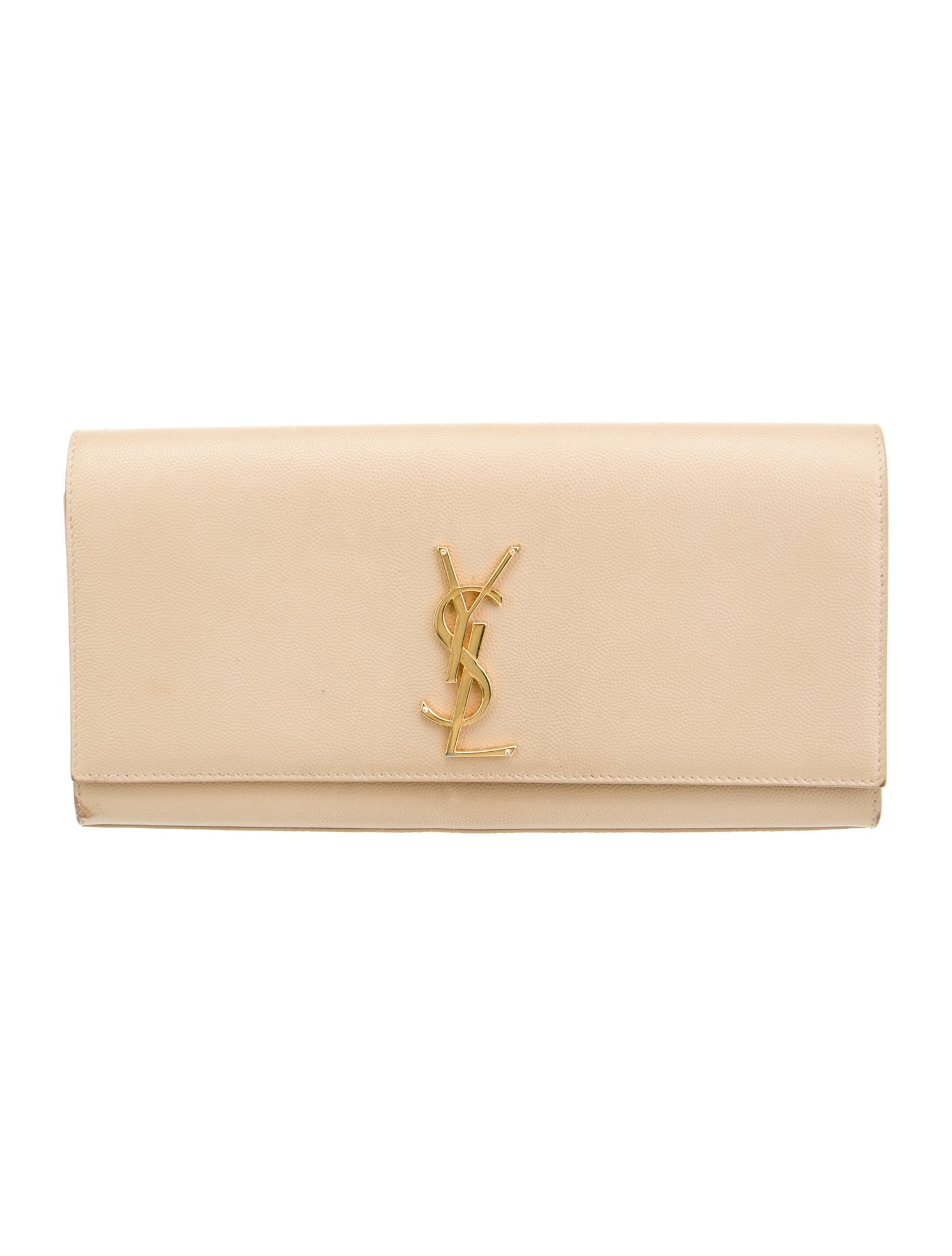 Saint Laurent Uptown Clutch - Neutrals Clutches, Handbags - SNT318060 ...