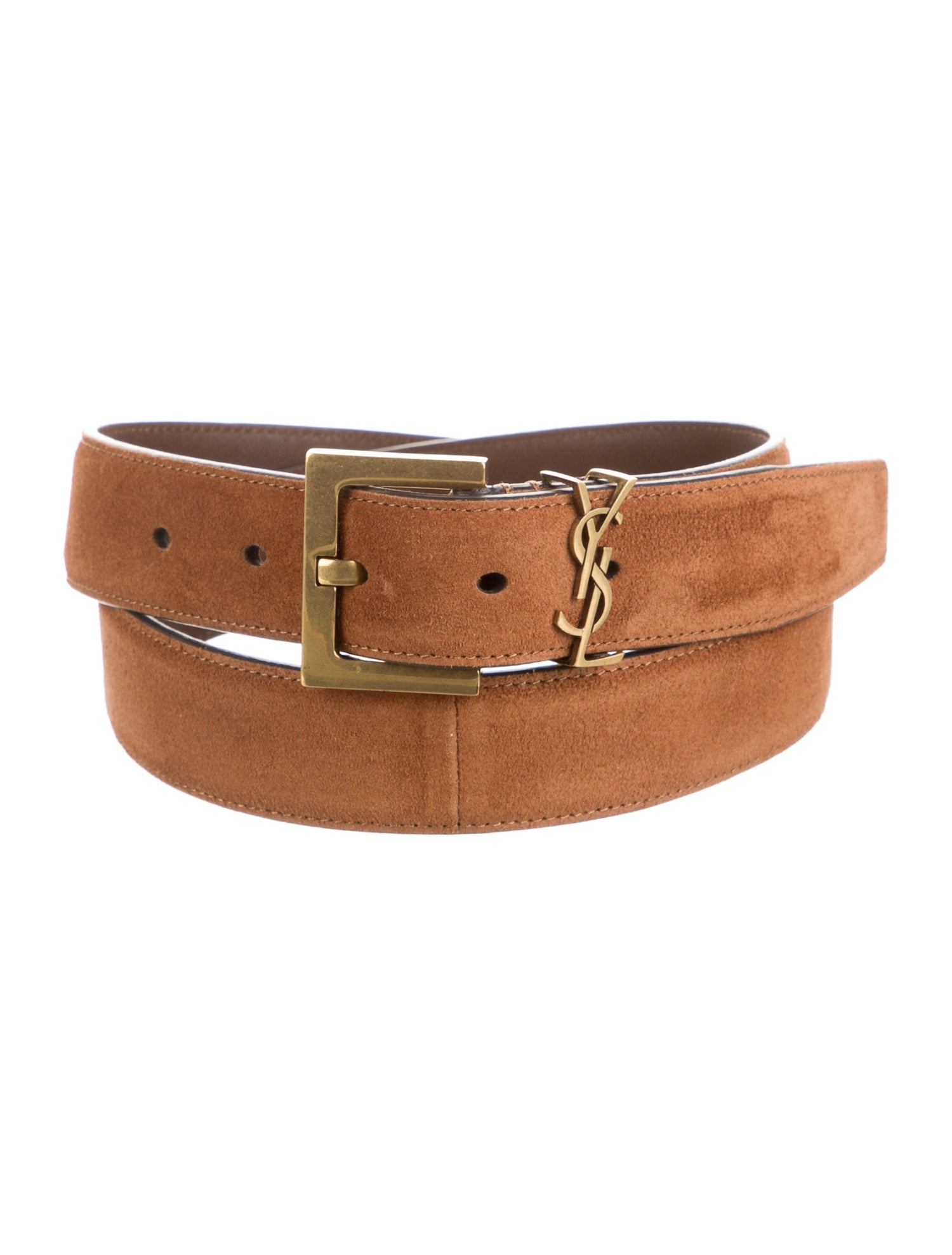 saint laurent suede belt