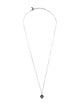 Saint Laurent Victorian Heart Charm Pendant Necklace