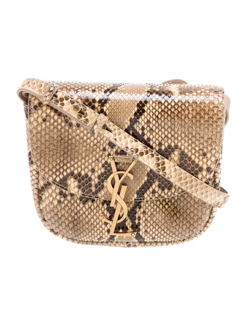 Saint Laurent Python Small Monogram Kaia Crossbody Bag