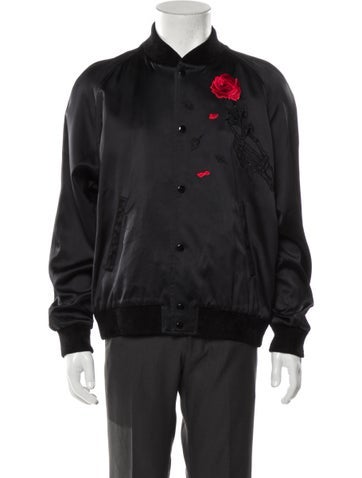 Saint Laurent Outerwear 2018 Rose Bomber Jacket Us44, It54 | XXL