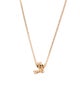 Saint Laurent Cassandre Twist Pendant Necklace